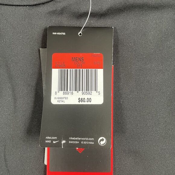 Nike Pro Combat Hyperwarm Shirt Mens Black Dri-Fit Max Base Layer Size Large NEW - Picture 11 of 16